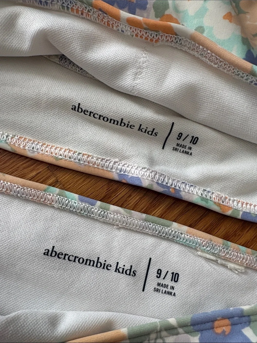 abercrombie kids floral, Peach, Lavender & Mint Floral Bikini Set